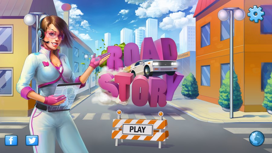 Road Story start screen