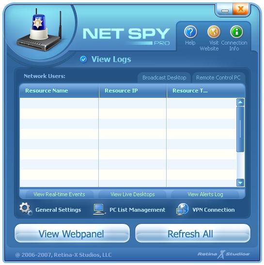 Usability and Interface design for Net Spy Pro