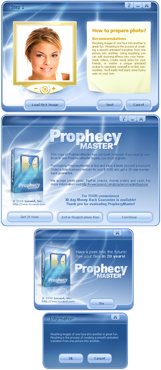 GUI Design for Prophesy Master