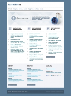 Website Design for Passwords.ru